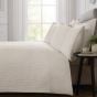 Carlton Waffle Cream 100% Cotton Duvet Cover Set