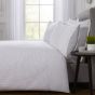 Carlton Waffle White 100% Cotton Duvet Cover Set