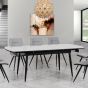 Cassino Grey Glass Top Table