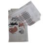 Cats 3pk Velour Tea Towels
