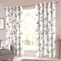 Celosia Blue Ready Made Eyelet Curtains