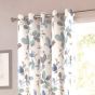 Celosia Blue Ready Made Eyelet Curtains