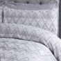 Chevron Jacquard Monochrome Duvet Set