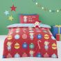 Christmas Fairy Red Cotton Duvet Set Toddler