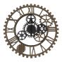Dark Wooden Cogs Clock 