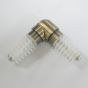19mm Elbow Antique Brass Connector