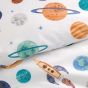 Cosmic White Cotton Mix Duvet Cover Set