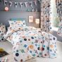 Cosmic White Cotton Mix Duvet Cover Set