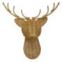 Wicker Stag Head Natural