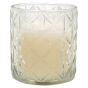 Diamond Cut Glass Candle