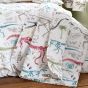 Dino Explorer Natural Bedspread 150x200cm