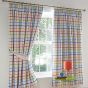 Doodle Rainbow Ready Made Pencil Pleat Curtains 66"x72"