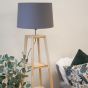 Wood Shelf Natural Floor Lamp