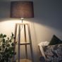 Wood Shelf Natural Floor Lamp