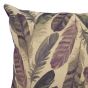 Feathers Aubergine Filled Cushion 