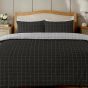 Fletcher Grey Cotton Mix Duvet Cover Set