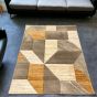 Galaxy Geometric Gold Rug