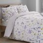 Gabriella Heather Cotton Mix Duvet Set