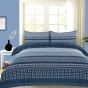 Gaby Blue Cotton Mix Duvet Set