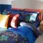 Game Over Black Cotton Mix Duvet Set