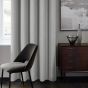 Gemini Silver Blackout Ready Made Eyelet Curtains