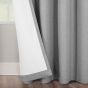 Gemini Silver Blackout Ready Made Eyelet Curtains