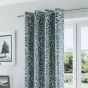 Glenloe Teal Ready Made Eyelet Curtains
