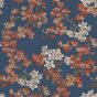 Grace Blue and Copper Wallpaper Roll