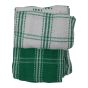 Green Check Tea Towels 3pk
