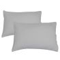Flannelette Grey Pillowcase Pair