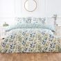 Hallie Green Cotton Mix Duvet Cover Set