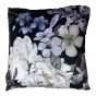 Hannah Black Floral Velvet Filled Cushion