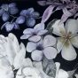 Hannah Black Floral Velvet Bedspread 260x220cm