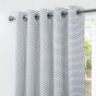 Hartford Charcoal Blackout Ready Made Eyelet Curtains