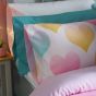 Hearts Pink Cotton Rich Duvet Cover Set