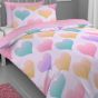 Hearts Pink Cotton Rich Duvet Cover Set