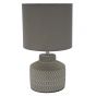 Herringbone Grey Table Lamp