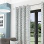 Horizon Teal Ready Made Eyelet Curtains