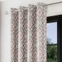 Horizon Blush Ready Made Eyelet Curtains