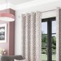Horizon Blush Ready Made Eyelet Curtains
