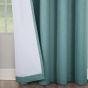 Hudson Teal Blackout Ready Made Eyelet Curtains