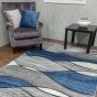 Impulse Wave Navy Rug