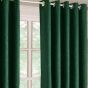 Iona Green Blockout Ready Made Eyelet Curtains