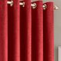 Iona Red Single Panel Door Curtain