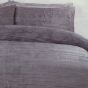 Isla Charcoal Super Soft Crinkle Duvet Set