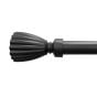 25/28mm Kai Matte Black Extendable Curtain Pole