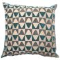 Kaleidoscope Teal Filled Cushion 
