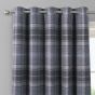 Kinross Silver Interlined Thermal Ready Made Eyelet Curtains
