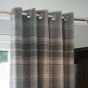 Kinross Silver Interlined Thermal Ready Made Eyelet Curtains