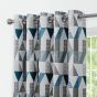 Larossa Blue Ready Made Eyelet Curtains